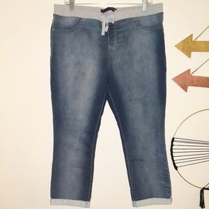 Medium fade crop jeggings - Sz XL